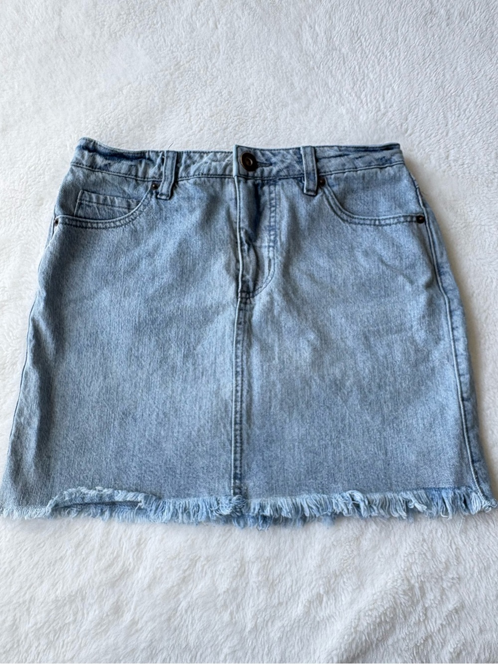 O'Neill Light Blue Denim Mini Skirt